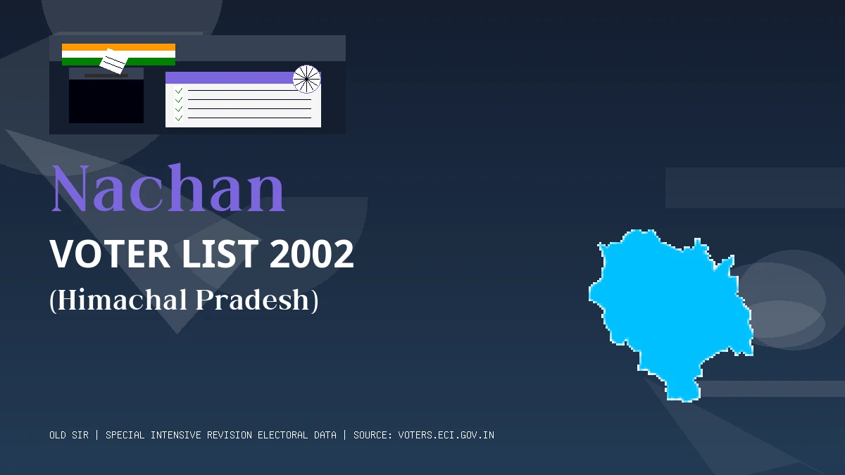 Nachan Voter List 2002 PDF Download Himachal Pradesh