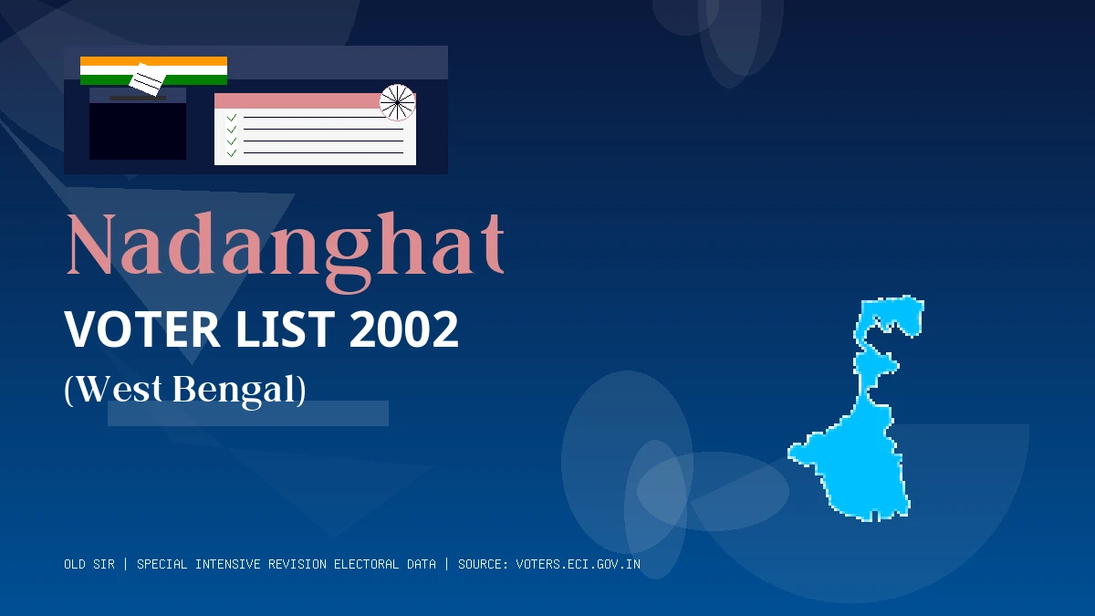 Nadanghat Voter List 2002 PDF Download West Bengal
