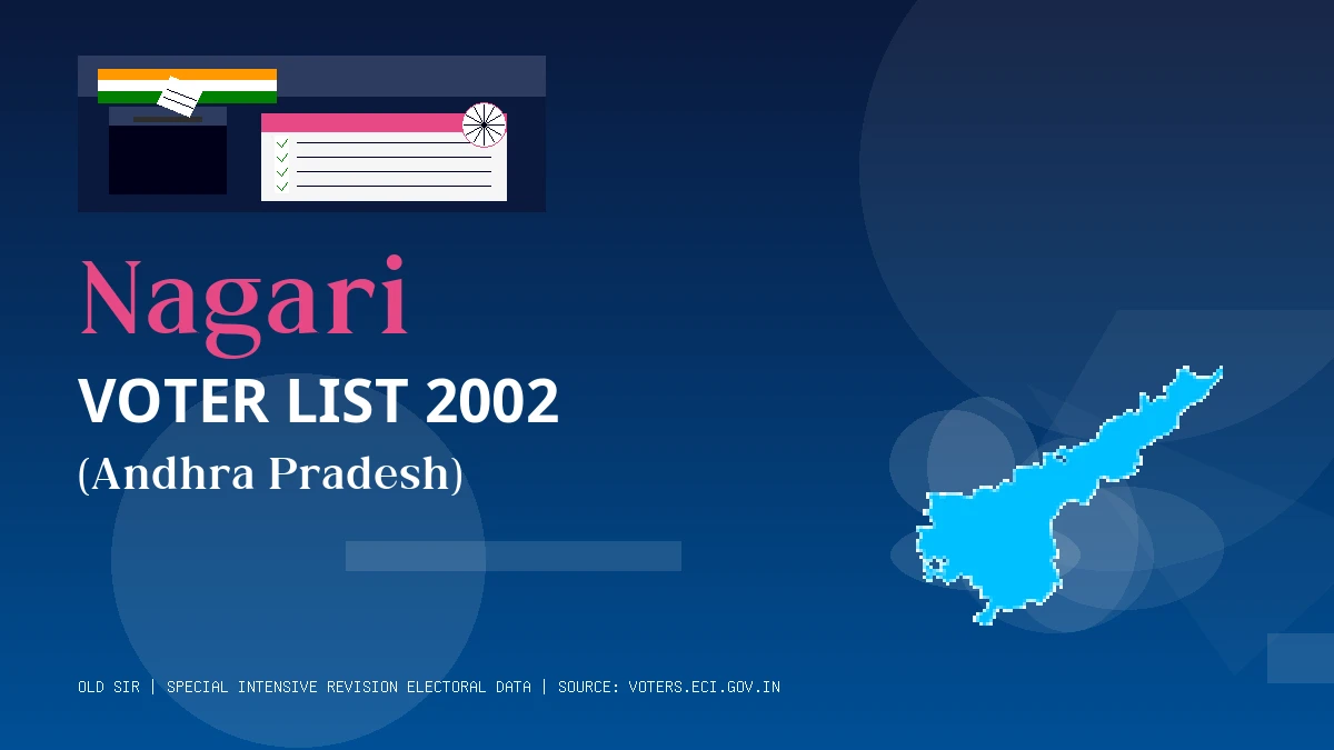 Nagari Voter List 2002 PDF Download Andhra Pradesh
