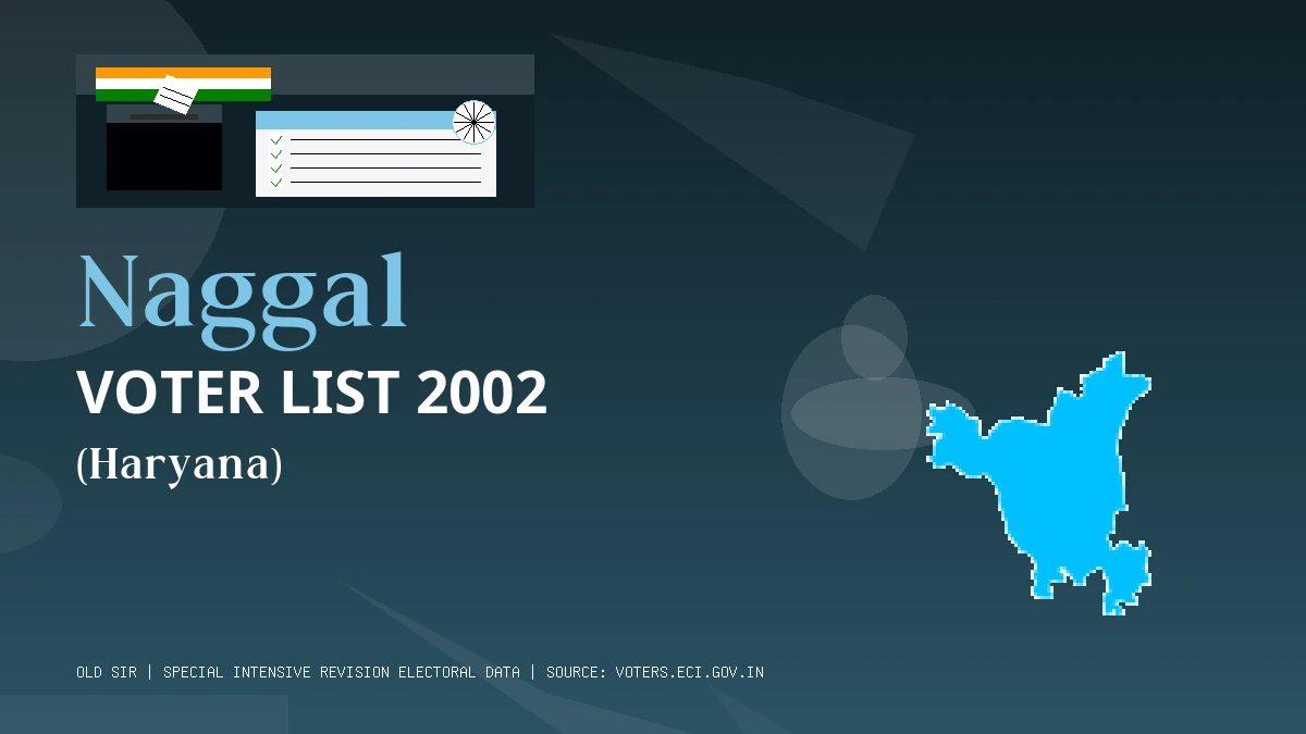 Naggal Voter List 2002 PDF Download Haryana