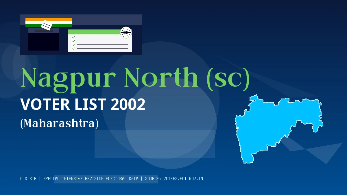 Nagpur North (sc) Voter List 2002 PDF Download Maharashtra