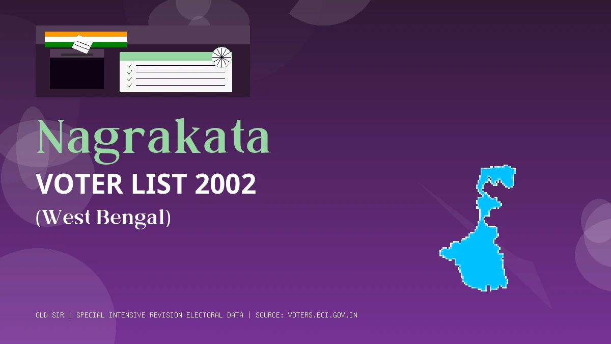 Nagrakata Voter List 2002 PDF Download West Bengal