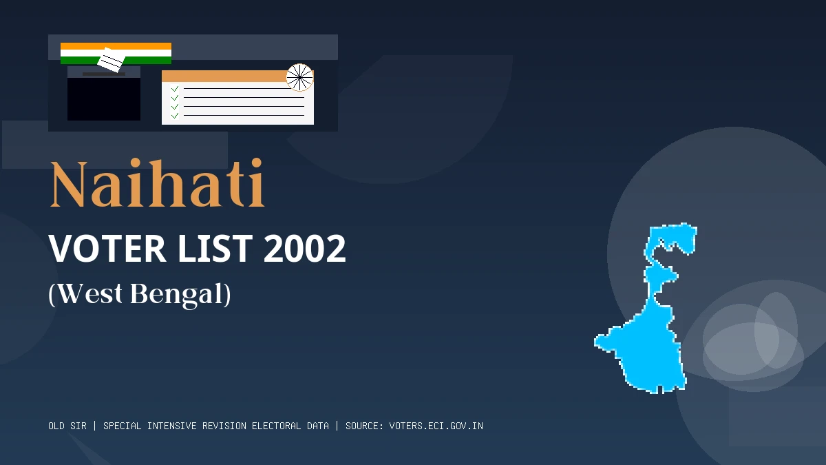 Naihati Voter List 2002 PDF Download West Bengal
