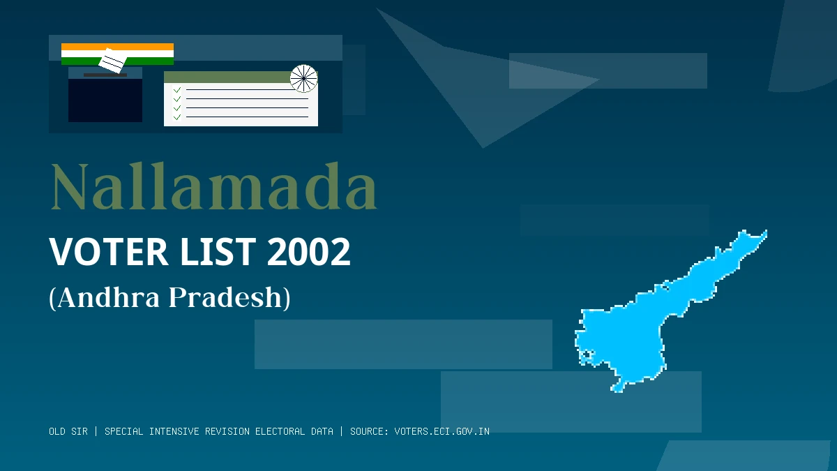 Nallamada Voter List 2002 PDF Download Andhra Pradesh