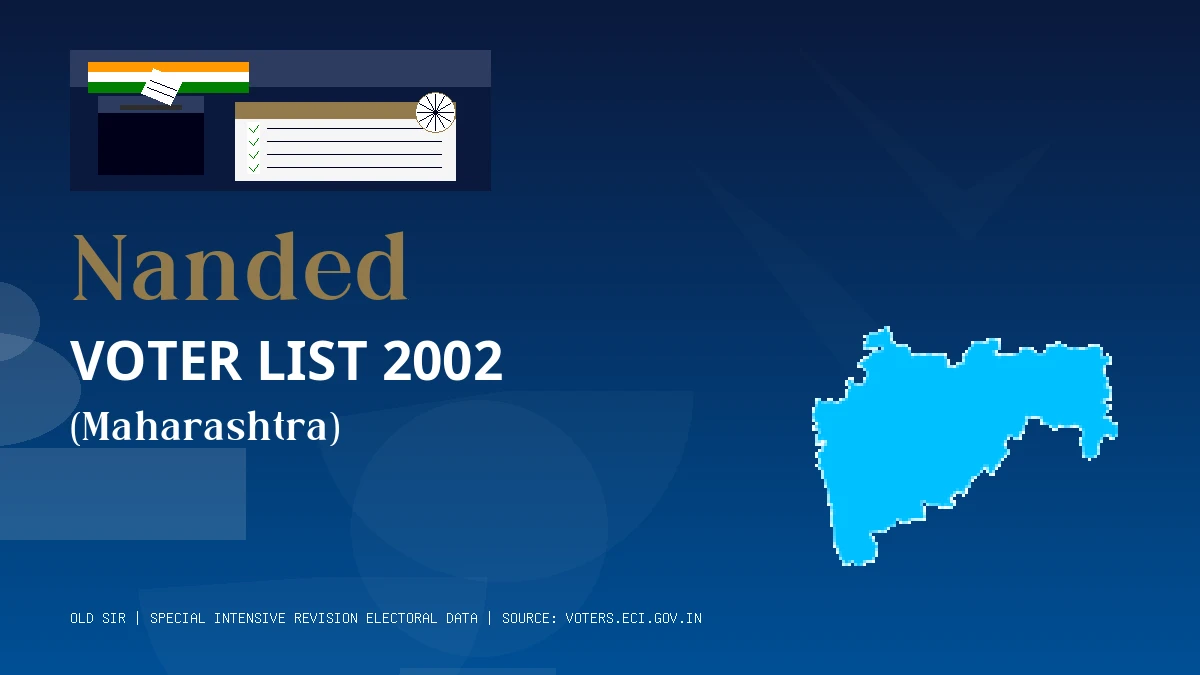 Nanded Voter List 2002 PDF Download Maharashtra