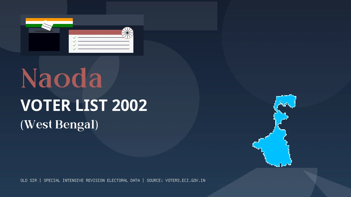 Naoda Voter List 2002 PDF Download West Bengal