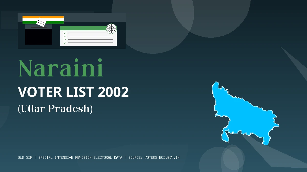 Naraini Voter List 2002 PDF Download Uttar Pradesh