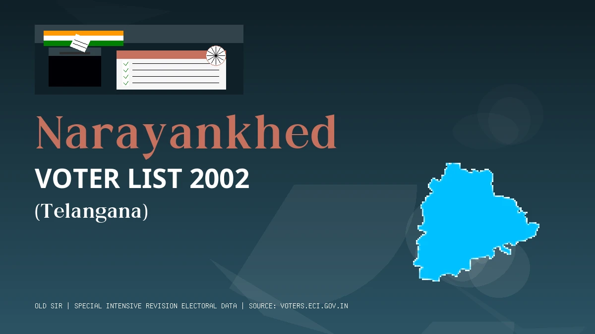 Narayankhed Voter List 2002 PDF Download Telangana