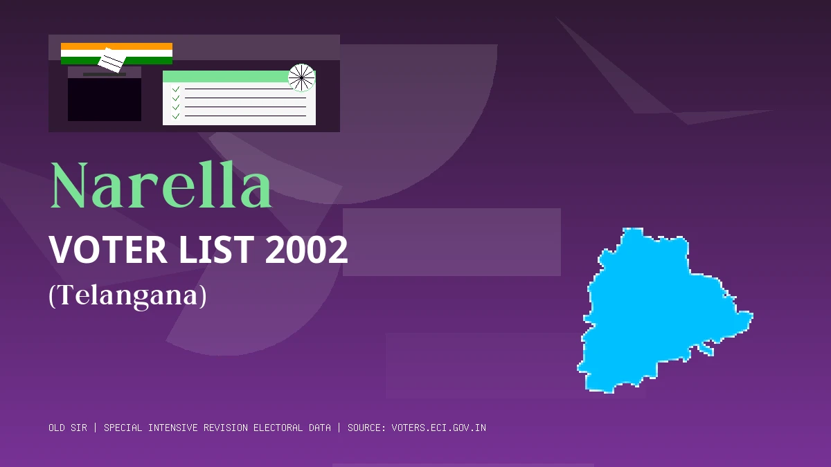 Narella Voter List 2002 PDF Download Telangana