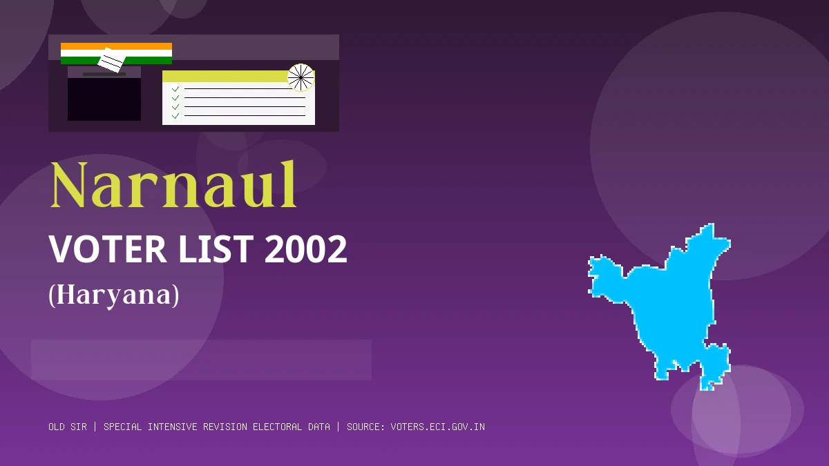 Narnaul Voter List 2002 PDF Download Haryana