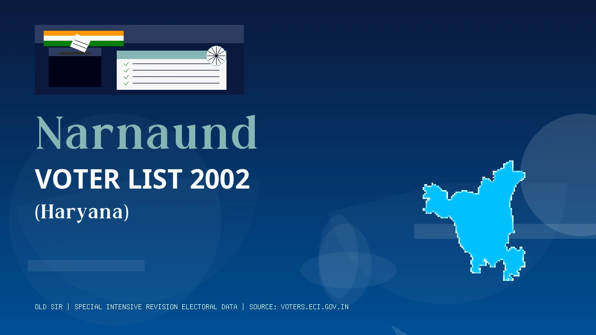 Narnaund Voter List 2002 PDF Download Haryana
