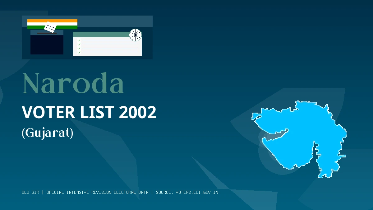 Naroda Voter List 2002 PDF Download Gujarat