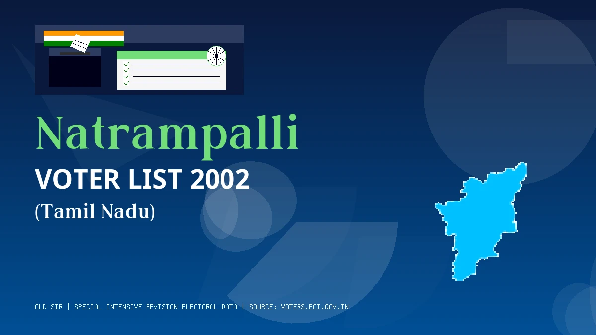 Natrampalli Voter List 2002 PDF Download Tamil Nadu