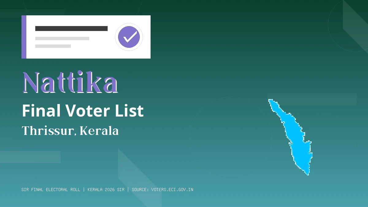 Nattika Final Voter List Kerala