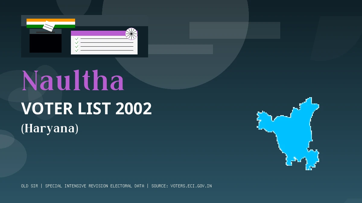 Naultha Voter List 2002 PDF Download Haryana
