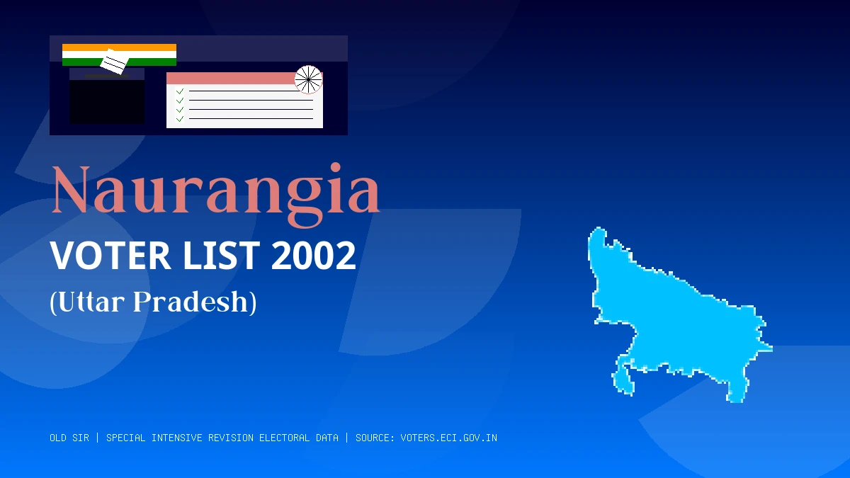 Naurangia Voter List 2002 PDF Download Uttar Pradesh