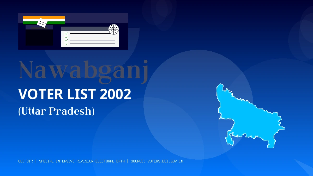Nawabganj Voter List 2002 PDF Download Uttar Pradesh