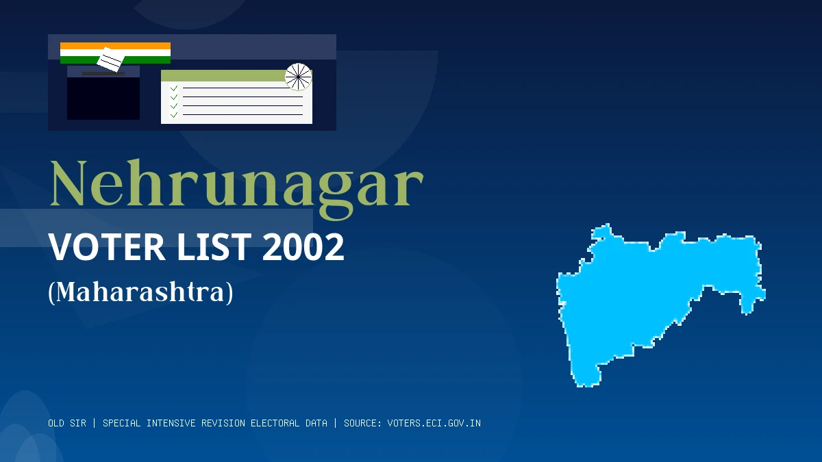 Nehrunagar Voter List 2002 PDF Download Maharashtra