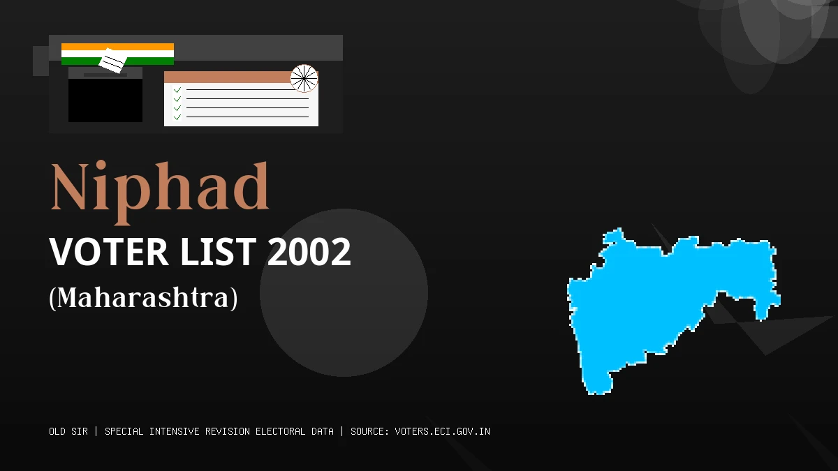 Niphad Voter List 2002 PDF Download Maharashtra