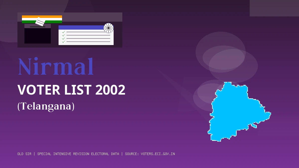 Nirmal Voter List 2002 PDF Download Telangana