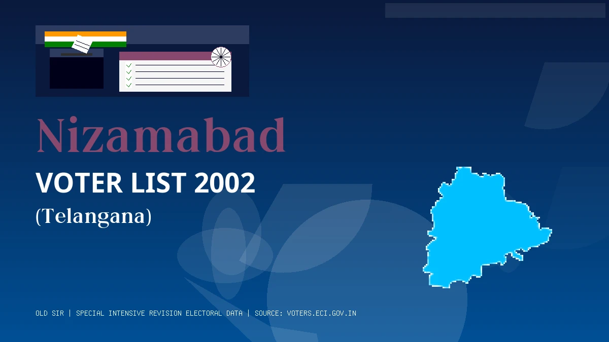 Nizamabad Voter List 2002 PDF Download Telangana