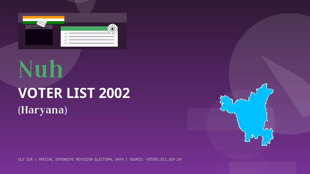 Nuh Voter List 2002 PDF Download Haryana