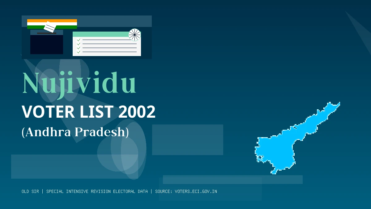 Nujividu Voter List 2002 PDF Download Andhra Pradesh