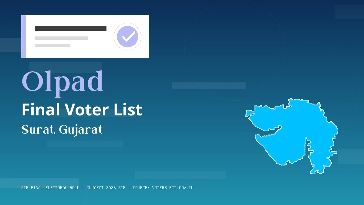 Olpad Final Voter List Gujarat