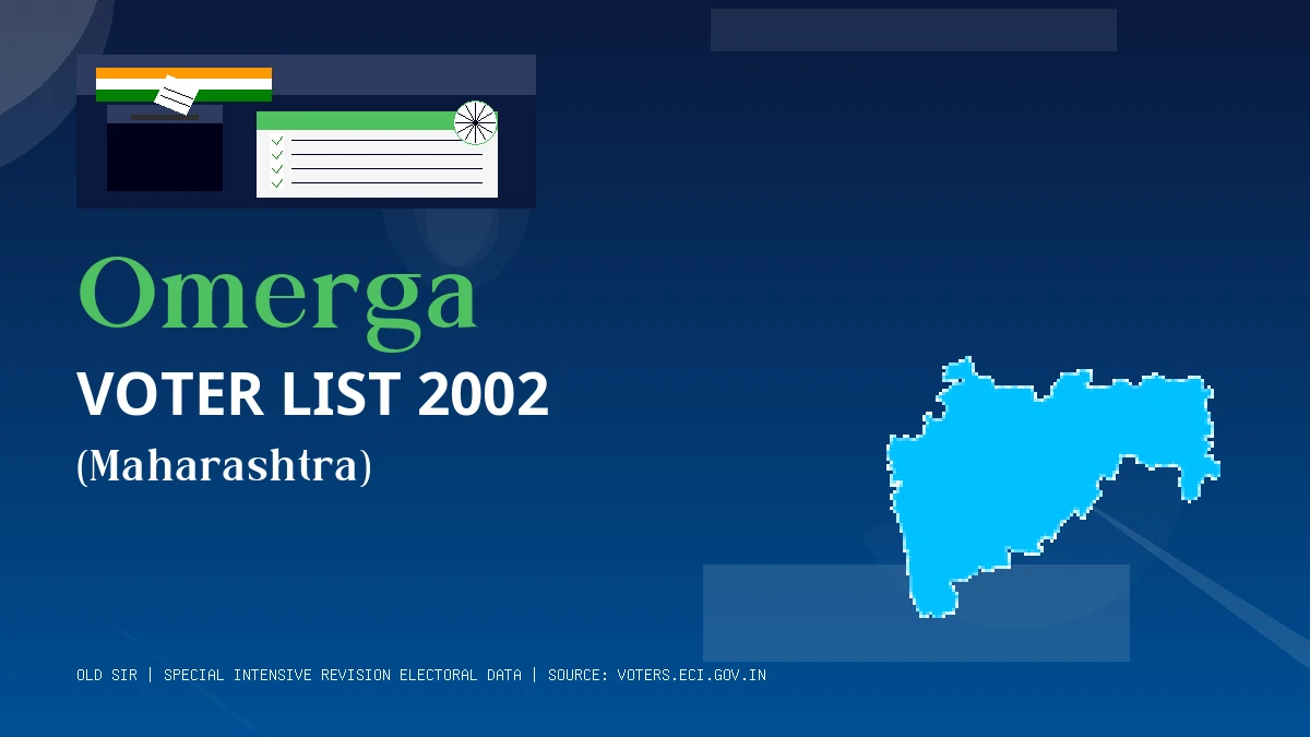 Omerga Voter List 2002 PDF Download Maharashtra