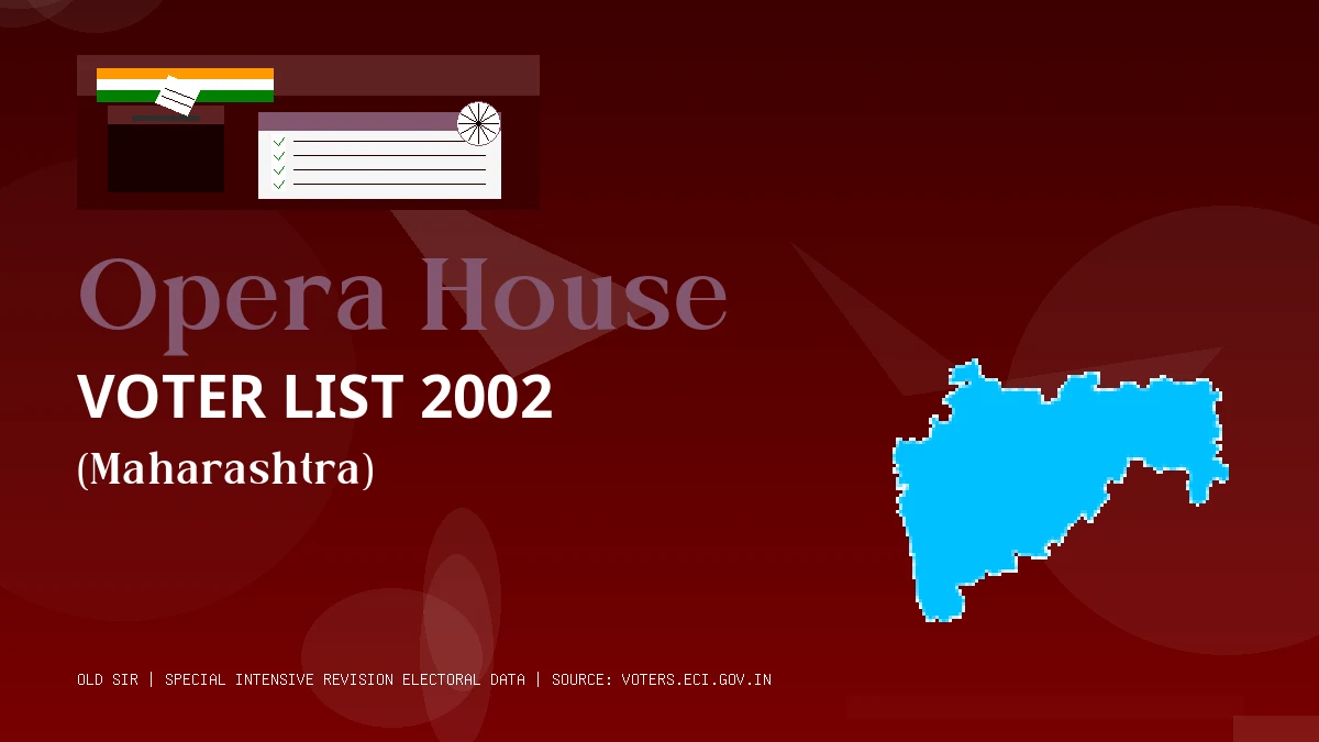 Opera House Voter List 2002 PDF Download Maharashtra