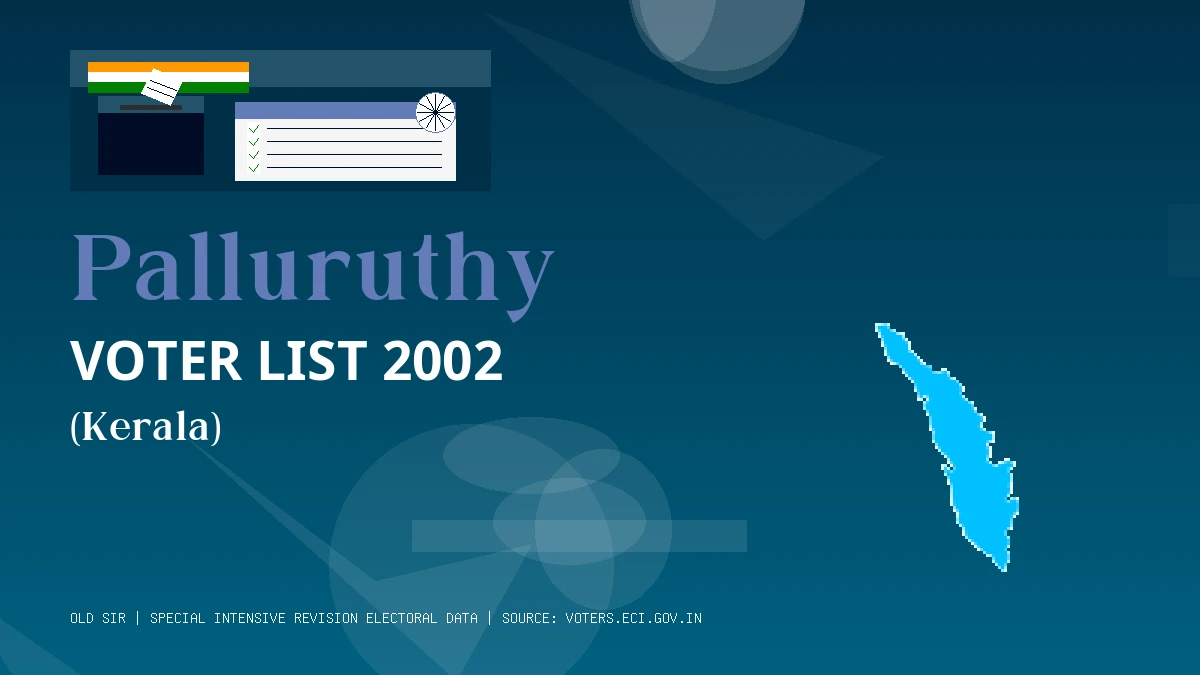 Palluruthy Voter List 2002 PDF Download Kerala