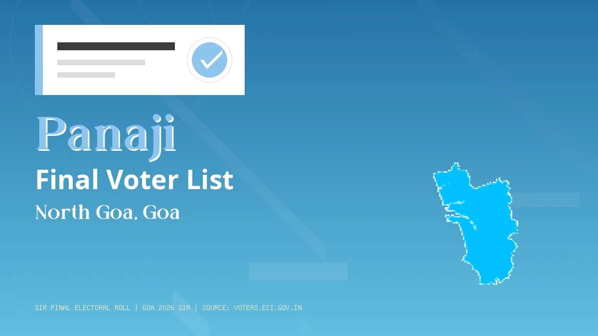 Panaji Final Voter List Goa