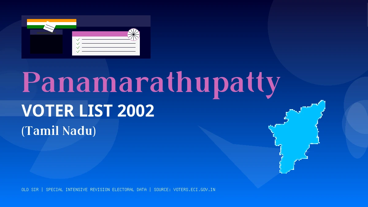 Panamarathupatty Voter List 2002 PDF Download Tamil Nadu