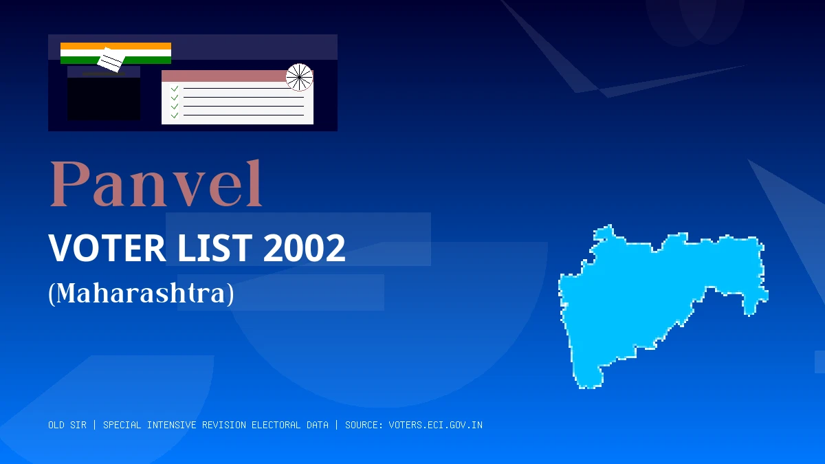 Panvel Voter List 2002 PDF Download Maharashtra