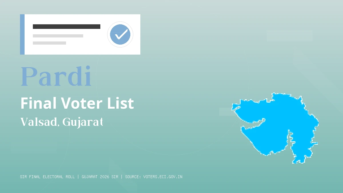 Pardi Final Voter List Gujarat
