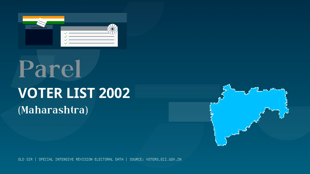 Parel Voter List 2002 PDF Download Maharashtra