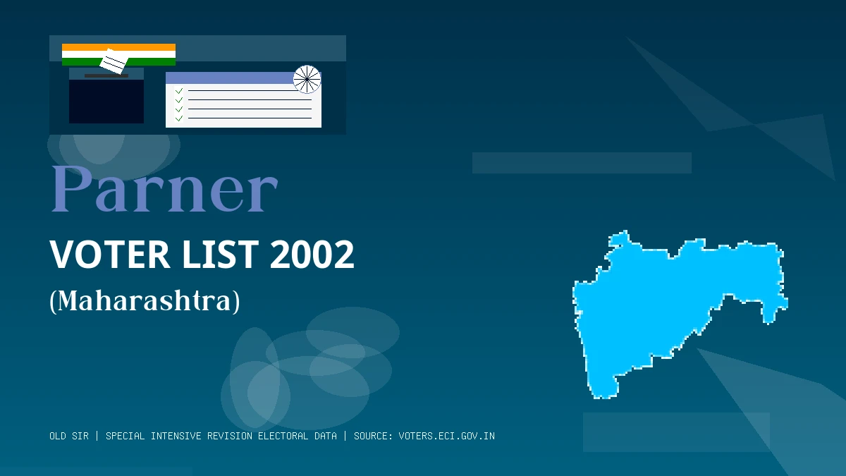 Parner Voter List 2002 PDF Download Maharashtra