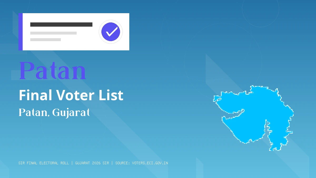 Patan Final Voter List Gujarat