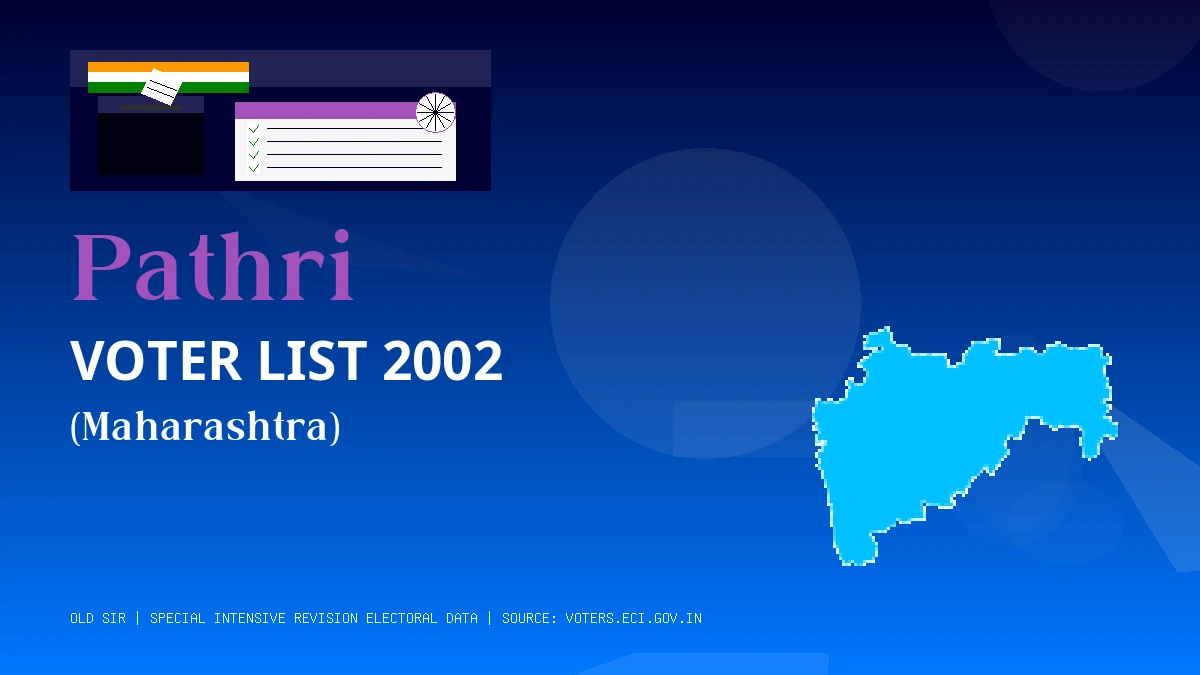 Pathri Voter List 2002 PDF Download Maharashtra