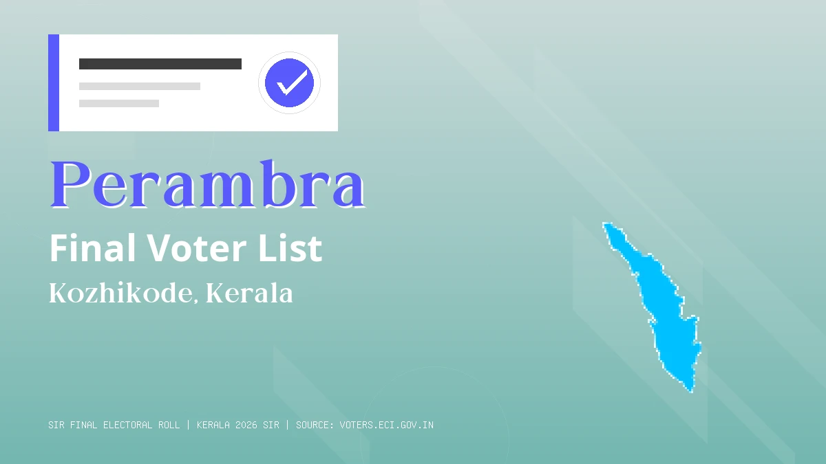 Perambra Final Voter List Kerala