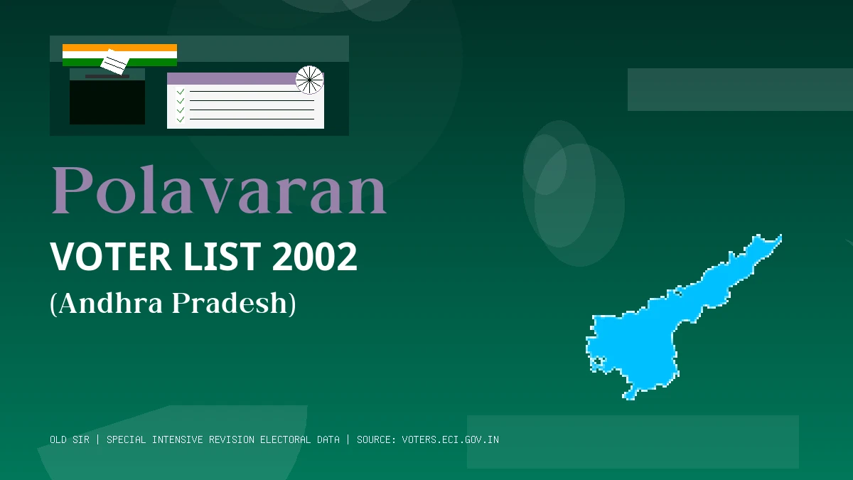 Polavaran Voter List 2002 PDF Download Andhra Pradesh