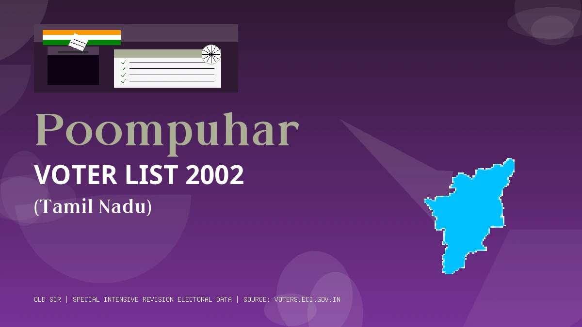 Poompuhar Voter List 2002 PDF Download Tamil Nadu