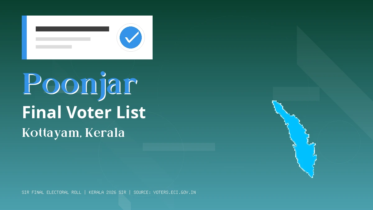 Poonjar Final Voter List Kerala