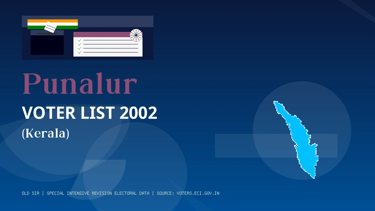 Punalur Voter List 2002 PDF Download Kerala