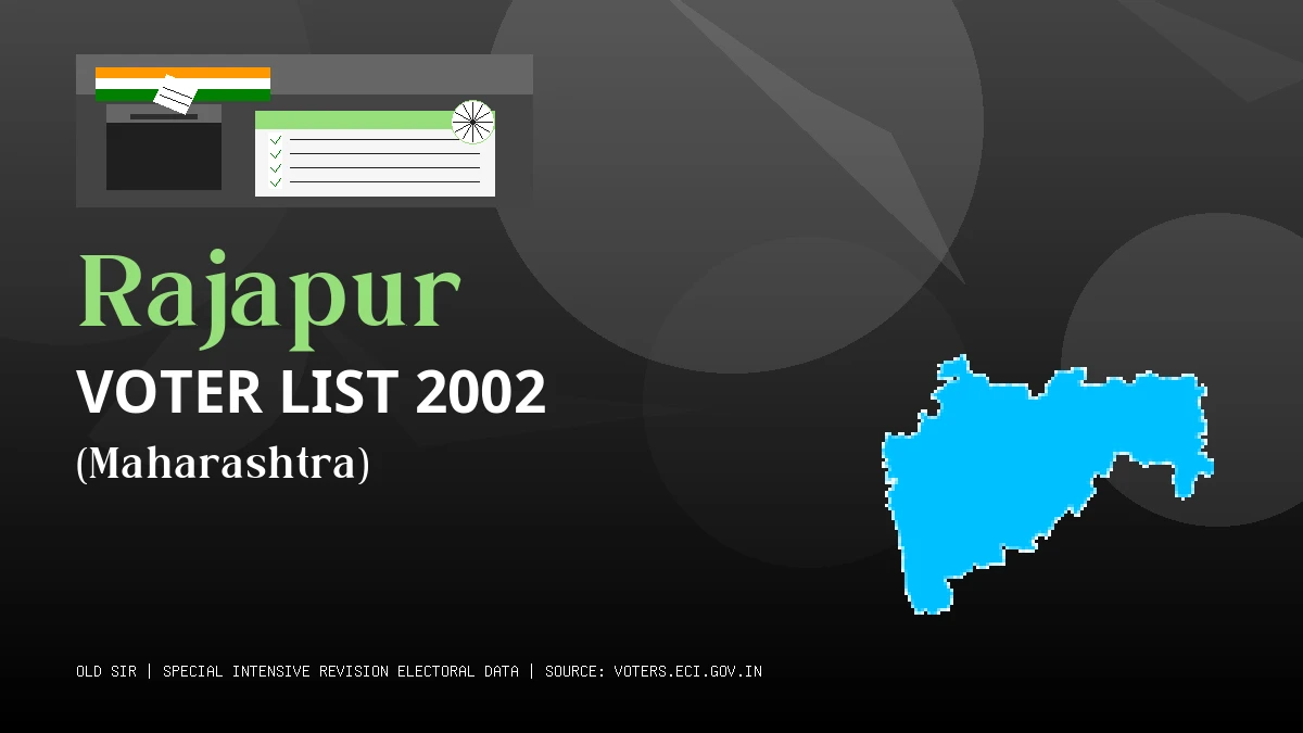 Rajapur Voter List 2002 PDF Download Maharashtra