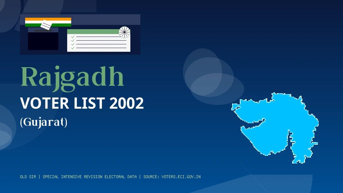 Rajgadh Voter List 2002 PDF Download Gujarat