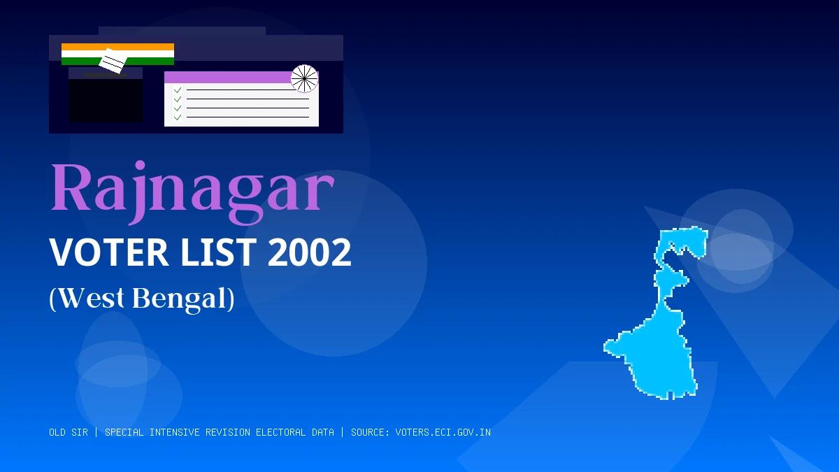 Rajnagar Voter List 2002 PDF Download West Bengal