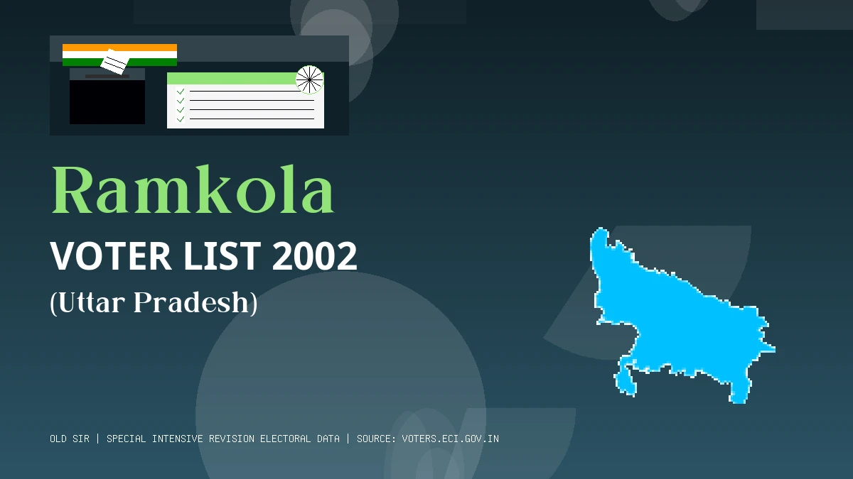Ramkola Voter List 2002 PDF Download Uttar Pradesh