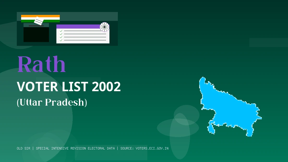 Rath Voter List 2002 PDF Download Uttar Pradesh