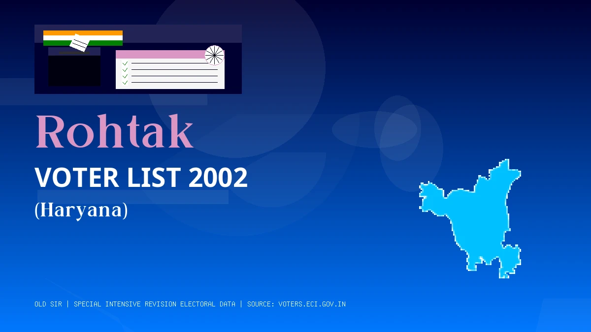 Rohtak Voter List 2002 PDF Download Haryana